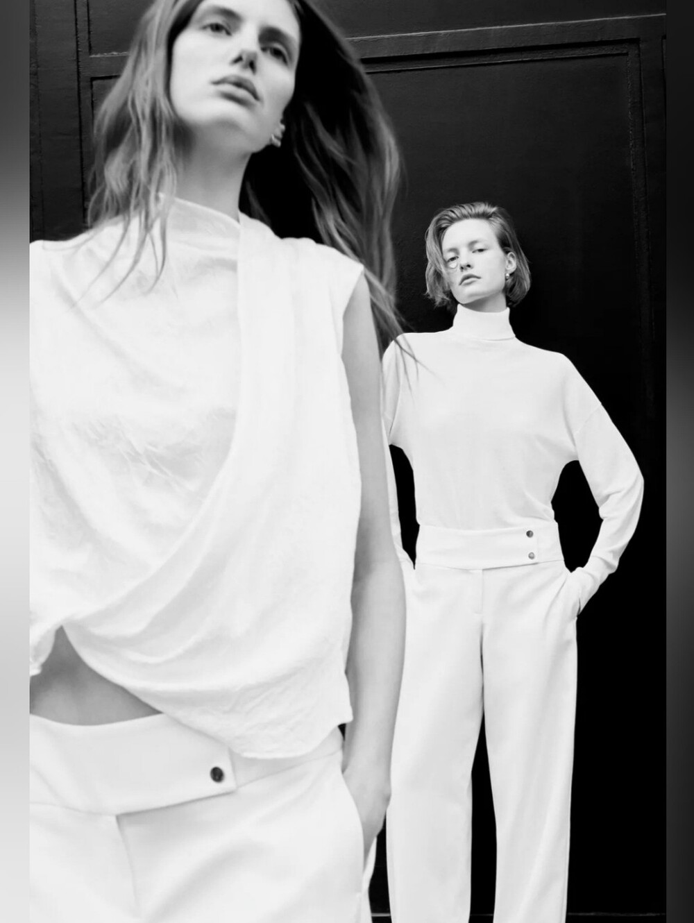 ZARA WHITE SATIN EFFECT WRAP TOP π€π€π€